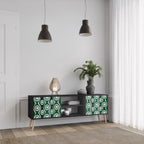 GREEN EYES TV-Lowboard mit 2 Türen in Schwarz