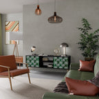 GREEN EYES TV-Lowboard mit 2 Türen in Schwarz