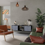 GRAPHITE RAIN TV-Lowboard mit 2 Türen in Schwarz