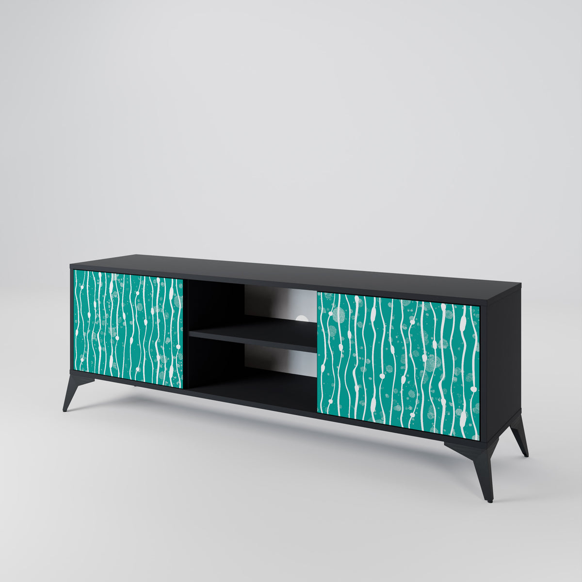 TURQUOISE RAIN 2-türiges TV-Lowboard