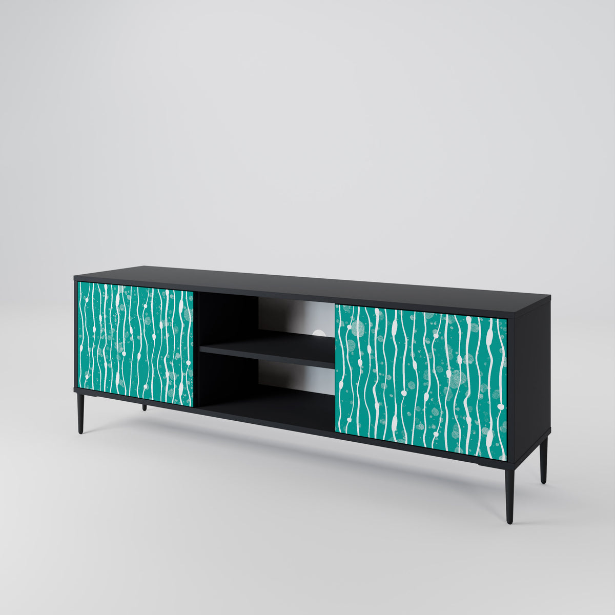 TURQUOISE RAIN 2-türiges TV-Lowboard