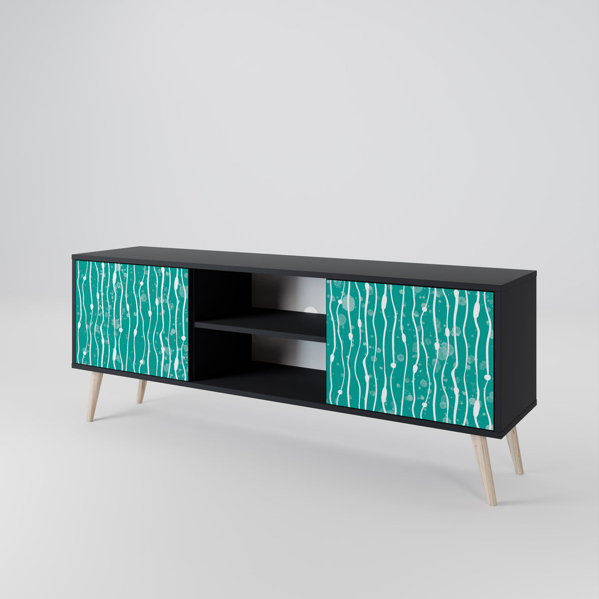 TURQUOISE RAIN 2-türiges TV-Lowboard