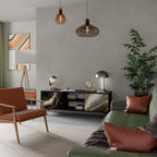 GOLD DUST TV-Lowboard mit 2 Türen in Schwarz