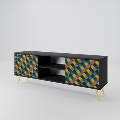 PAINTED SQUARES MIX 2-türiges TV-Lowboard