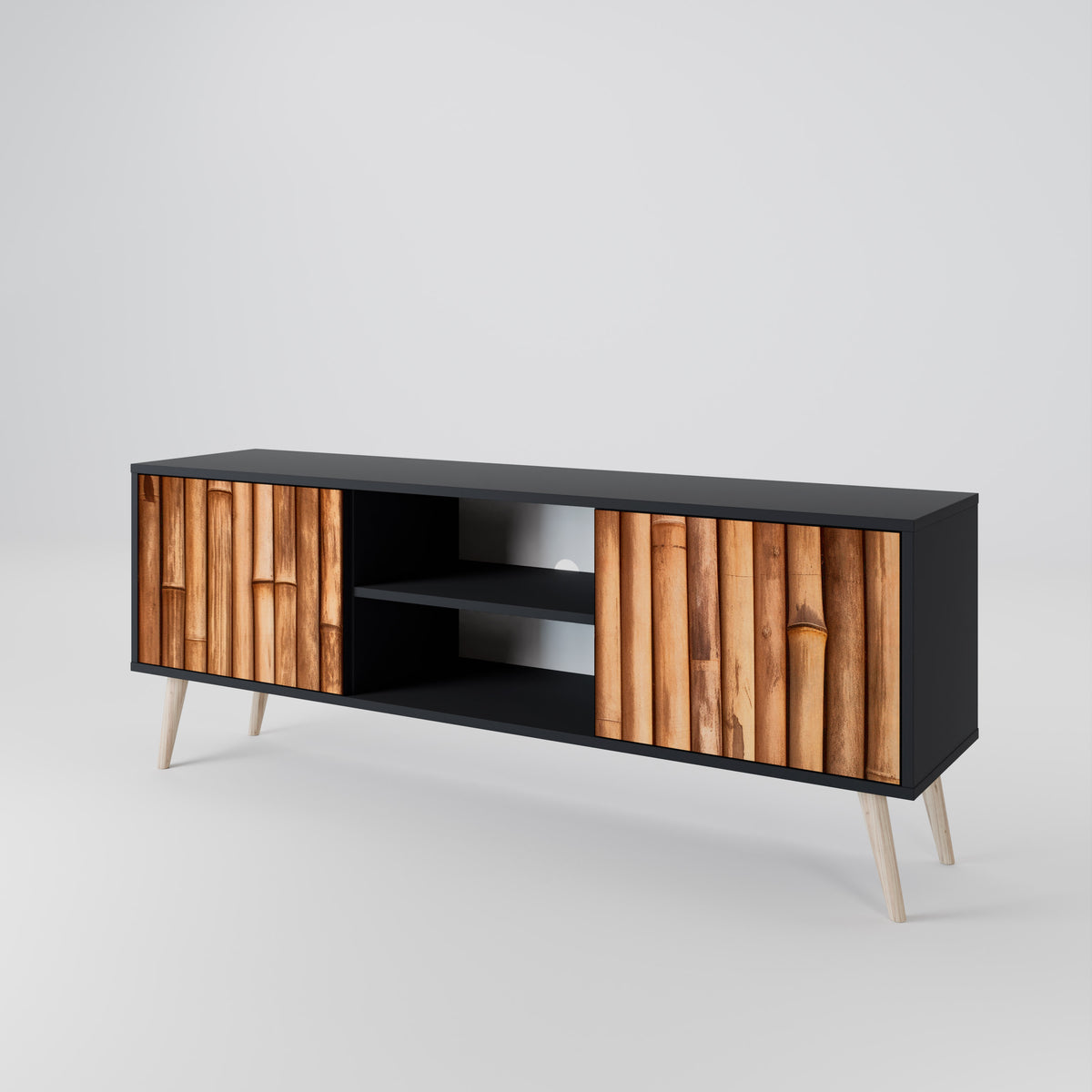 NATURAL WOOD 2-türiges TV-Lowboard