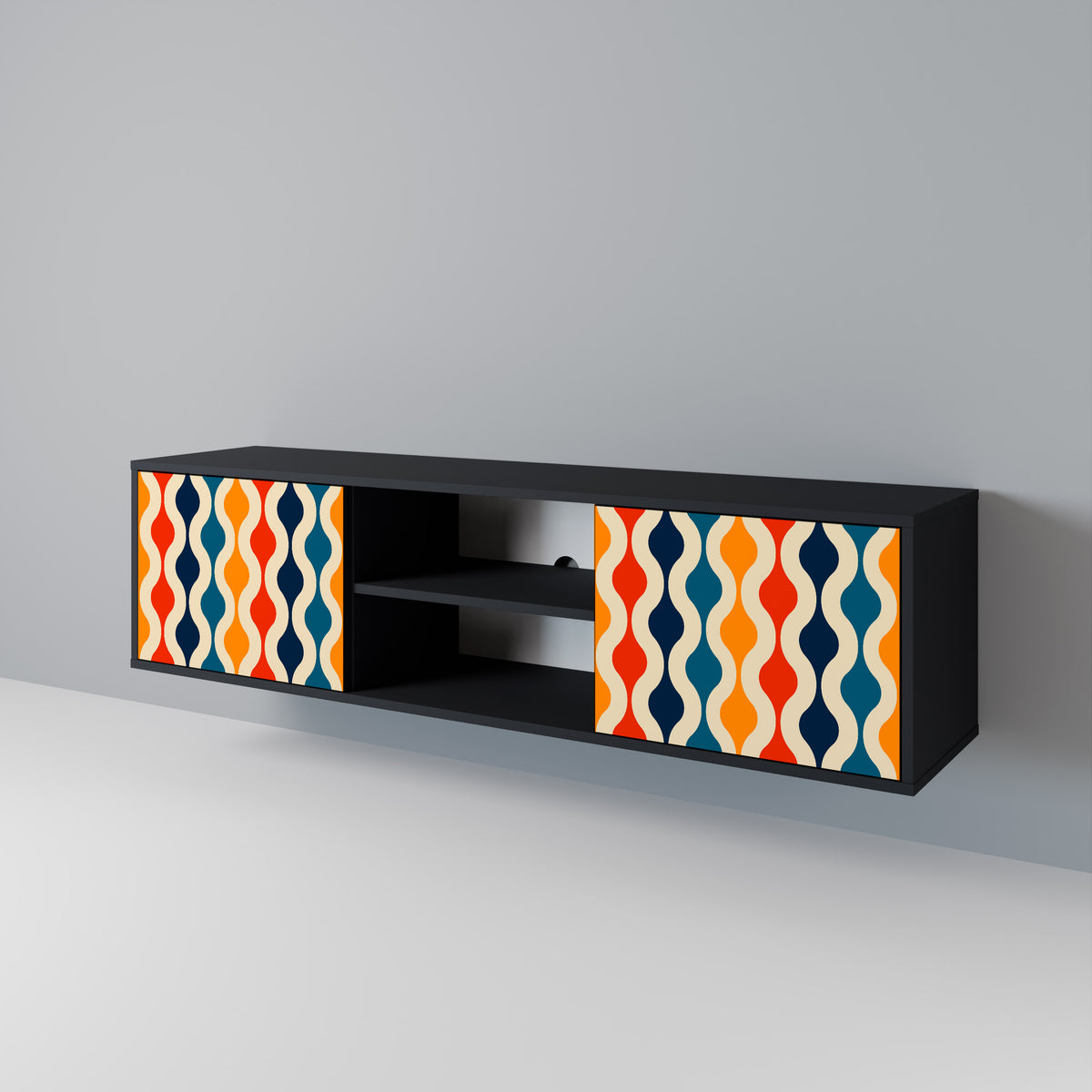 COLORFUL NOSTALGIA 2-türiges TV-Lowboard