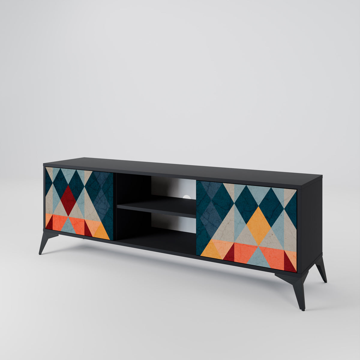 CRACKED ILLUSION 2-Door TV Cabinet