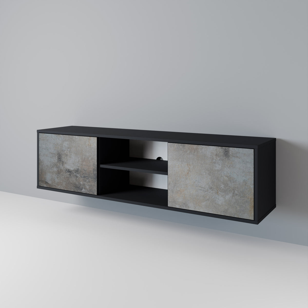CONCRETE WALL 2-Door TV Cabinet