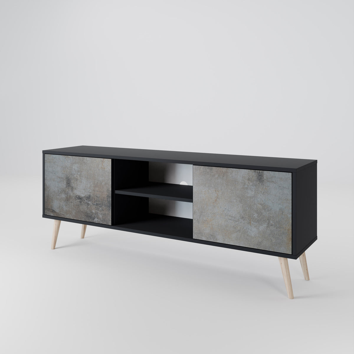 CONCRETE WALL 2-Door TV Cabinet