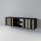 AZTEC TV-Lowboard mit 2 Türen in Schwarz