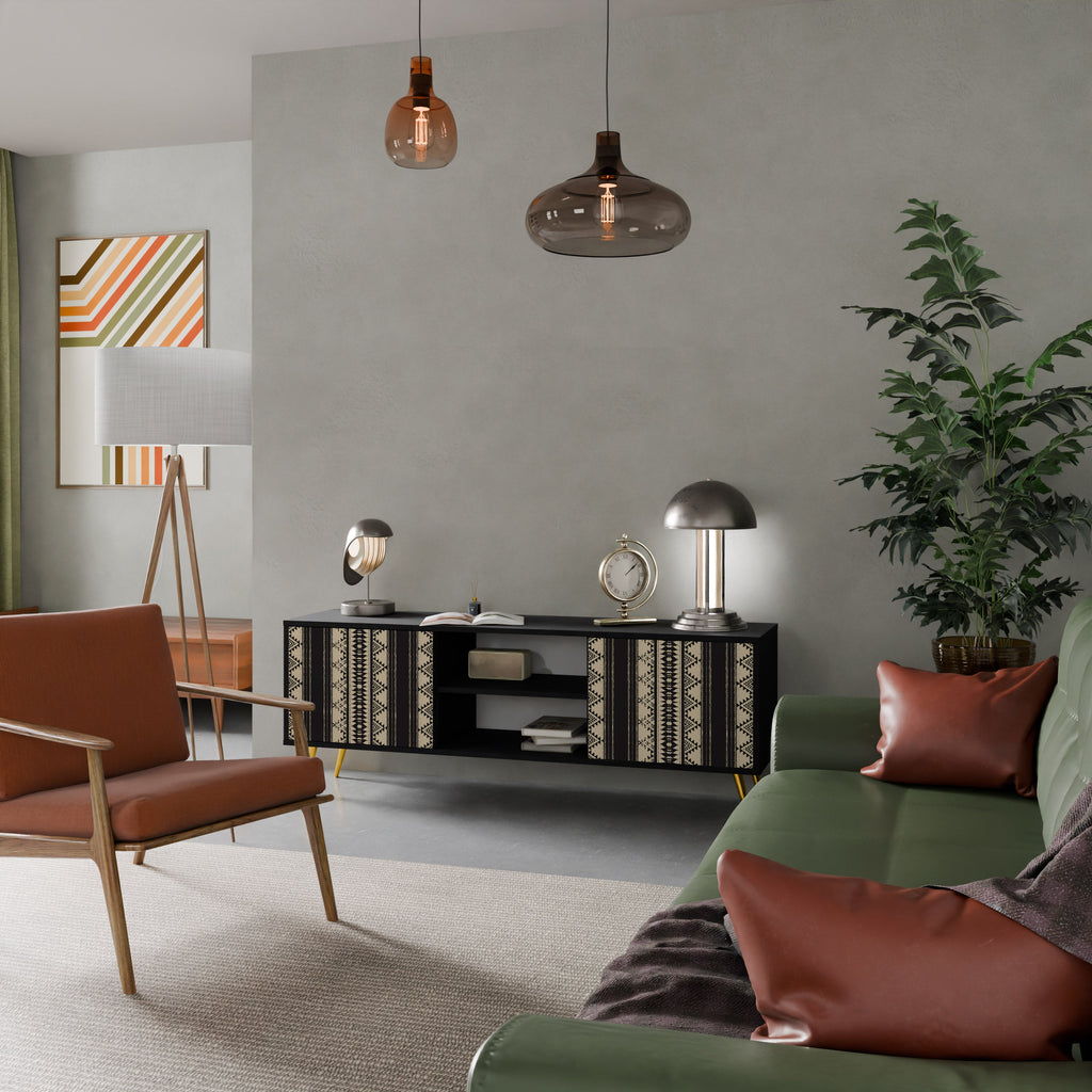 AZTEC TV-Lowboard mit 2 Türen in Schwarz