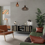 AZTEC TV-Lowboard mit 2 Türen in Schwarz