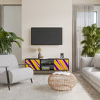 DREAMS COME TRUE 2-Door TV Stand in Black Finish