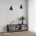 GOLDEN TIDES TV-Lowboard mit 2 Türen in Schwarz