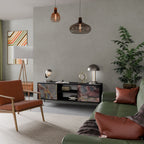 GOLDEN TIDES TV-Lowboard mit 2 Türen in Schwarz