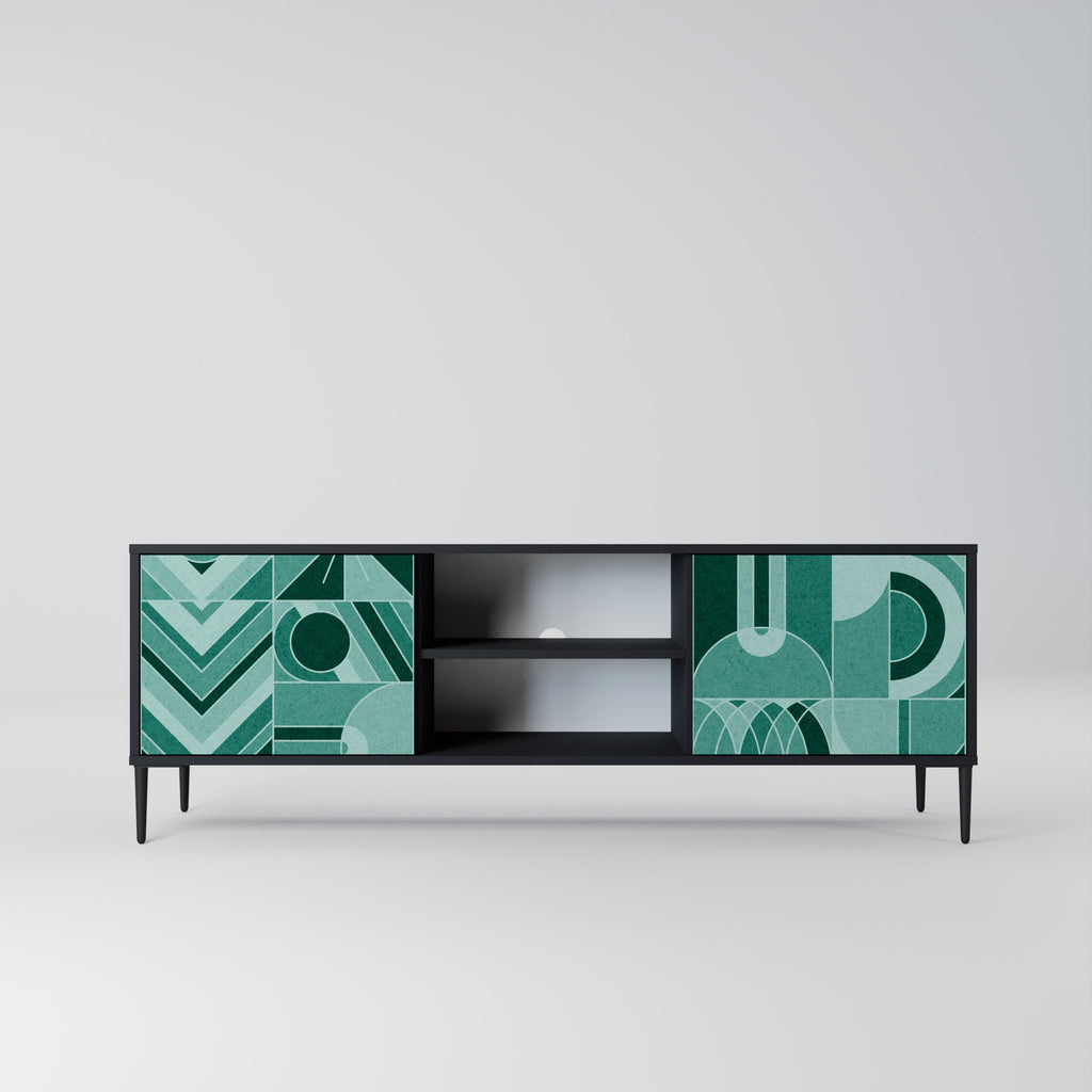 HARMONIC GRID TV-Lowboard mit 2 Türen in Schwarz