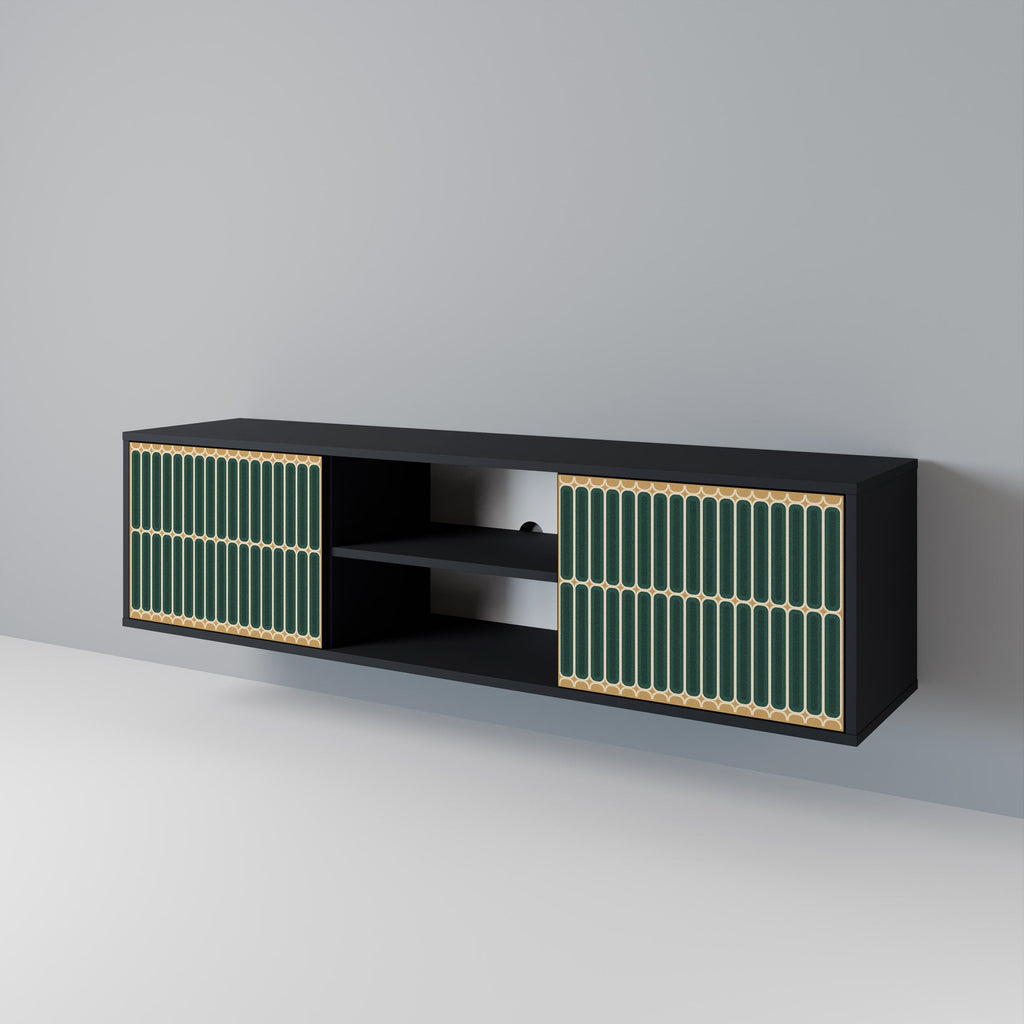 ILUSION GATE TV-Lowboard mit 2 Türen in Schwarz