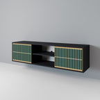 ILUSION GATE TV-Lowboard mit 2 Türen in Schwarz