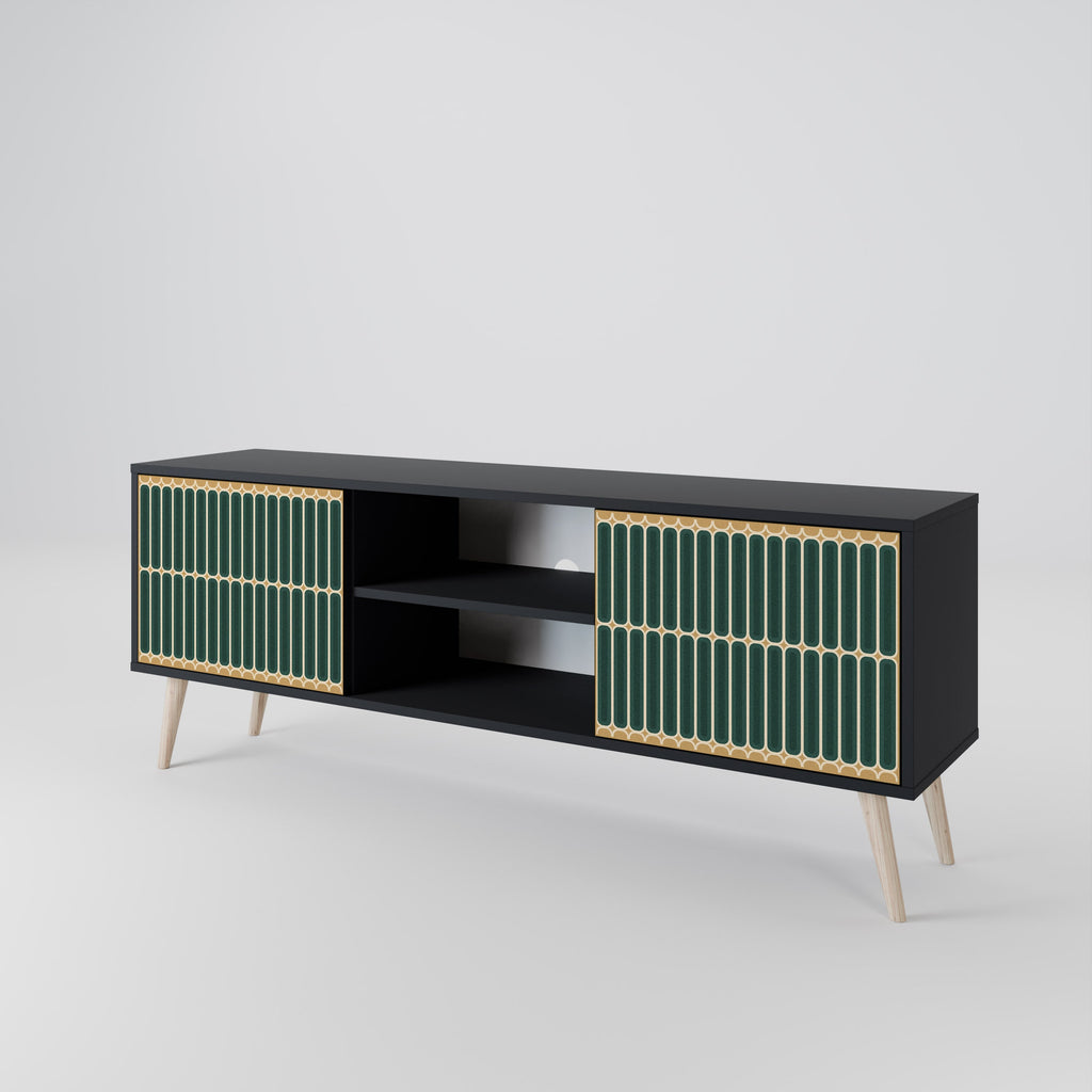 ILUSION GATE TV-Lowboard mit 2 Türen in Schwarz