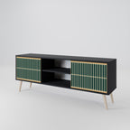 ILUSION GATE TV-Lowboard mit 2 Türen in Schwarz