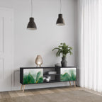 EXPENSIVE NATURE TV-Lowboard mit 2 Türen in Schwarz