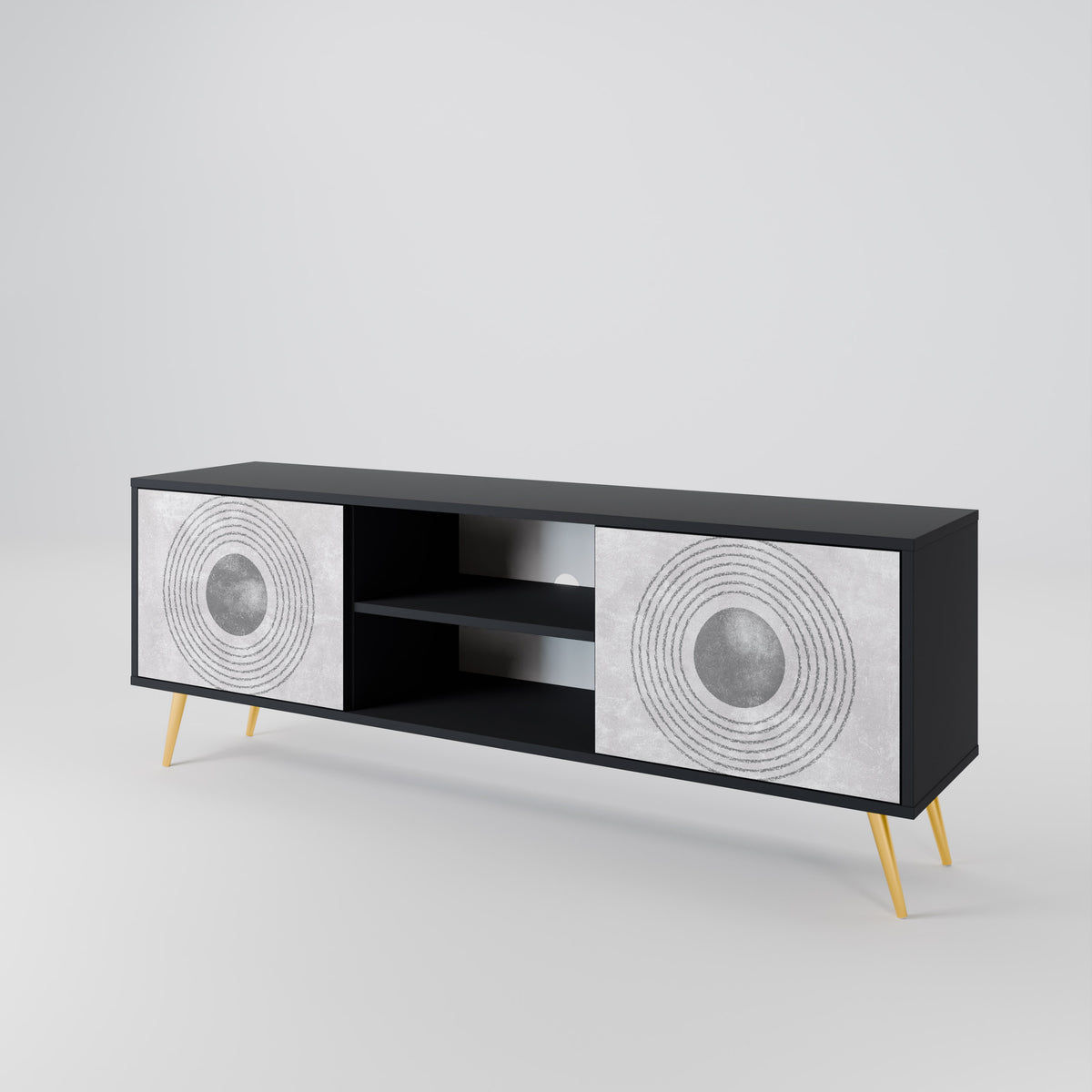 SOLID CIRCLES 2-Door TV Cabinet