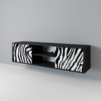 SPLENDID ZEBRA 2-Door TV Stand in Black Finish