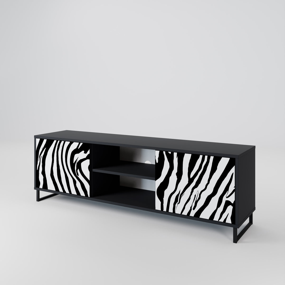 SPLENDID ZEBRA 2-türiges TV-Lowboard