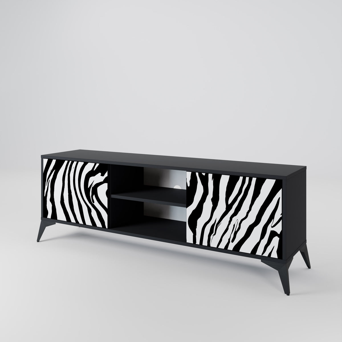 SPLENDID ZEBRA 2-türiges TV-Lowboard