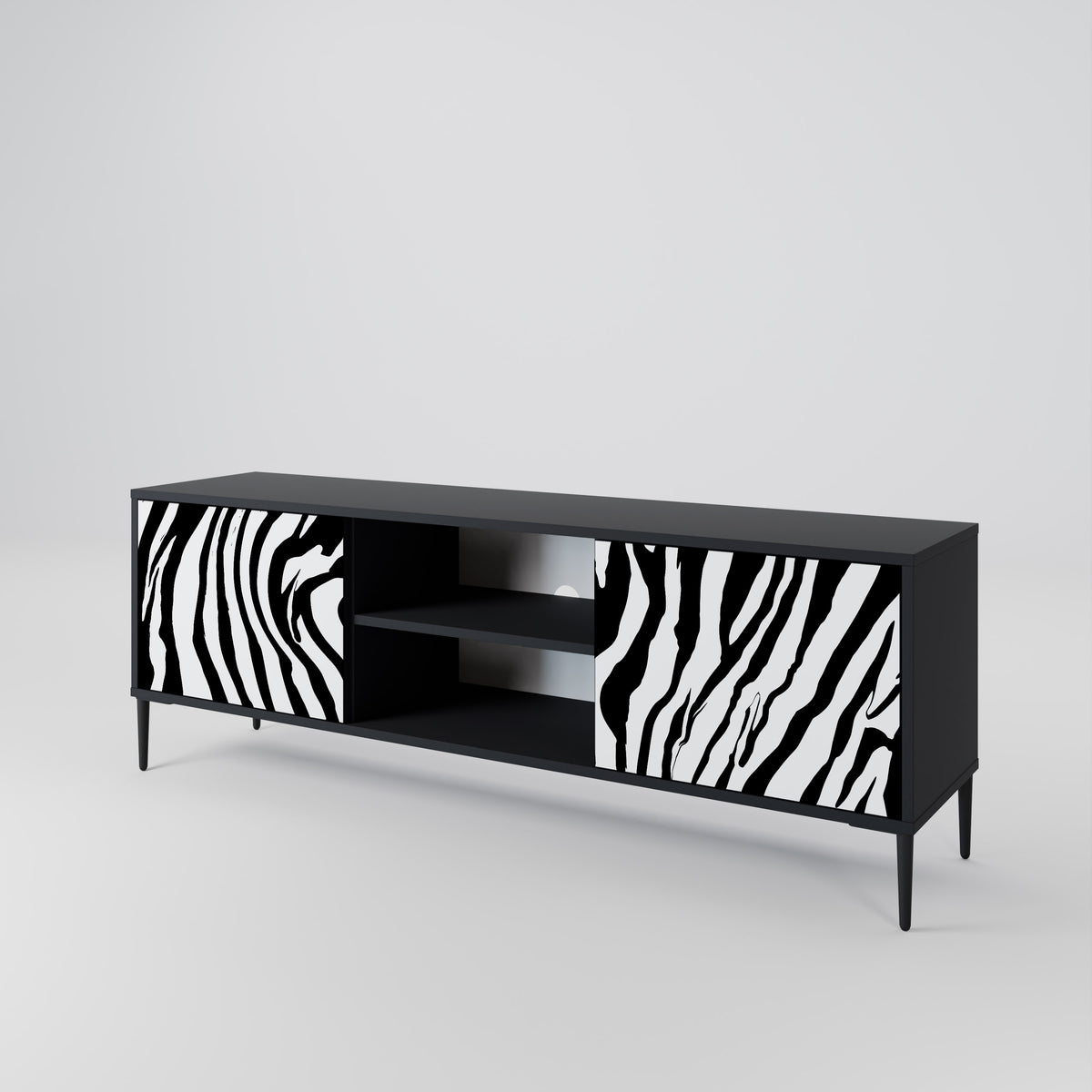 SPLENDID ZEBRA 2-türiges TV-Lowboard