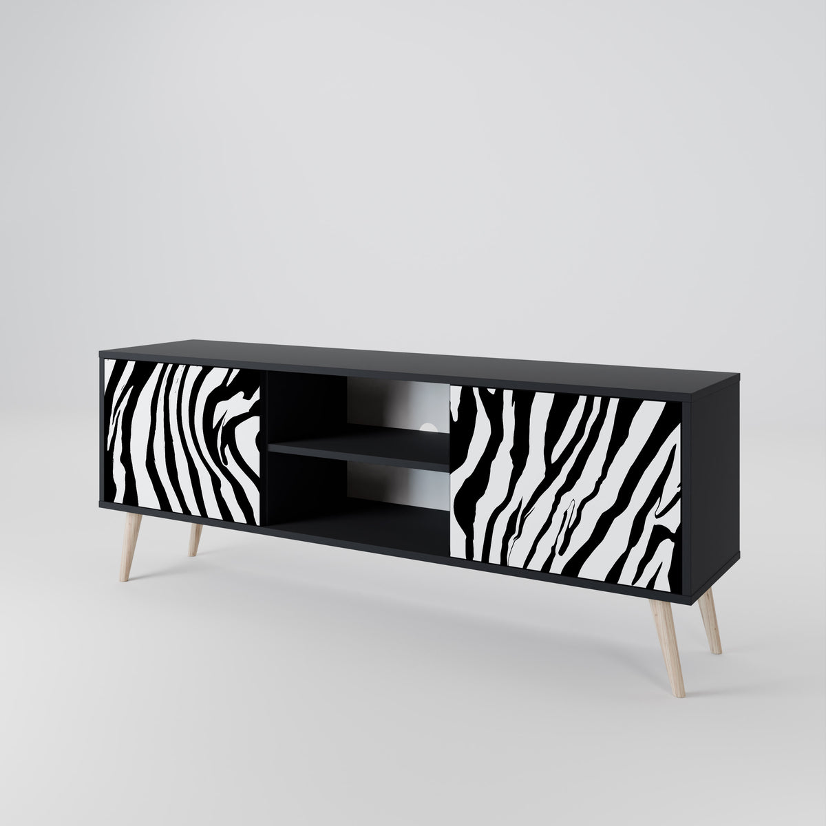 SPLENDID ZEBRA 2-türiges TV-Lowboard