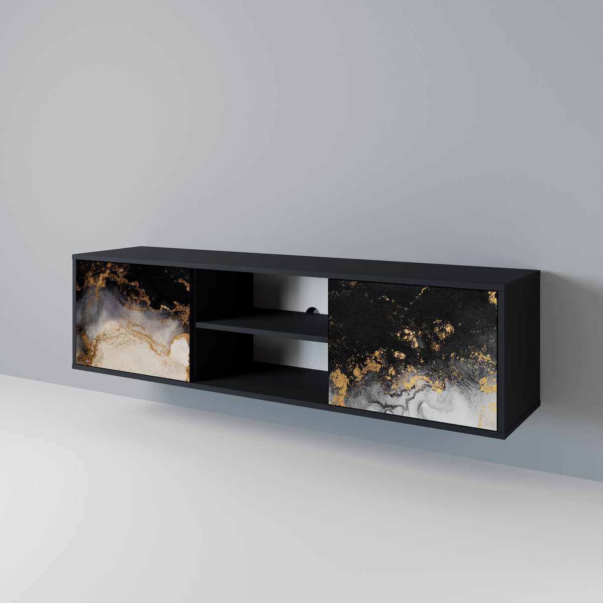 MARBLE OF TOMMORROW 2-türiges TV-Lowboard