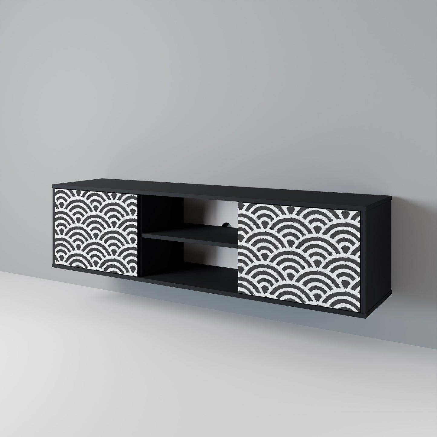 GLOOMY HOST 2-Door TV Cabinet