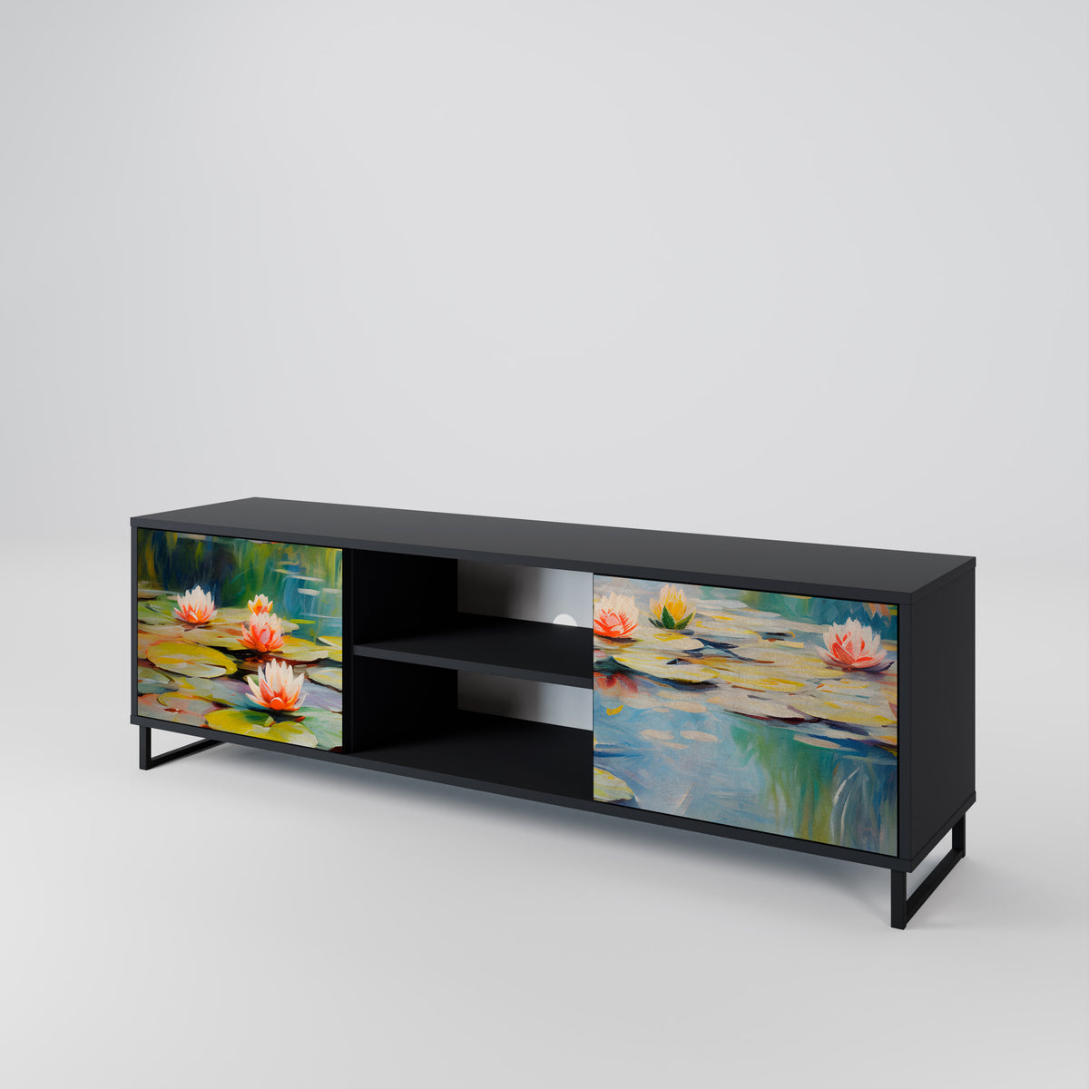 BLOOMING WATERS 2-türiges TV-Lowboard