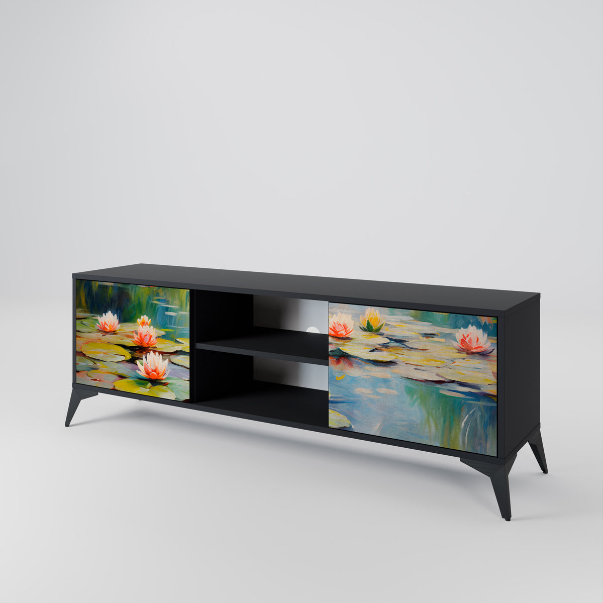 BLOOMING WATERS 2-türiges TV-Lowboard