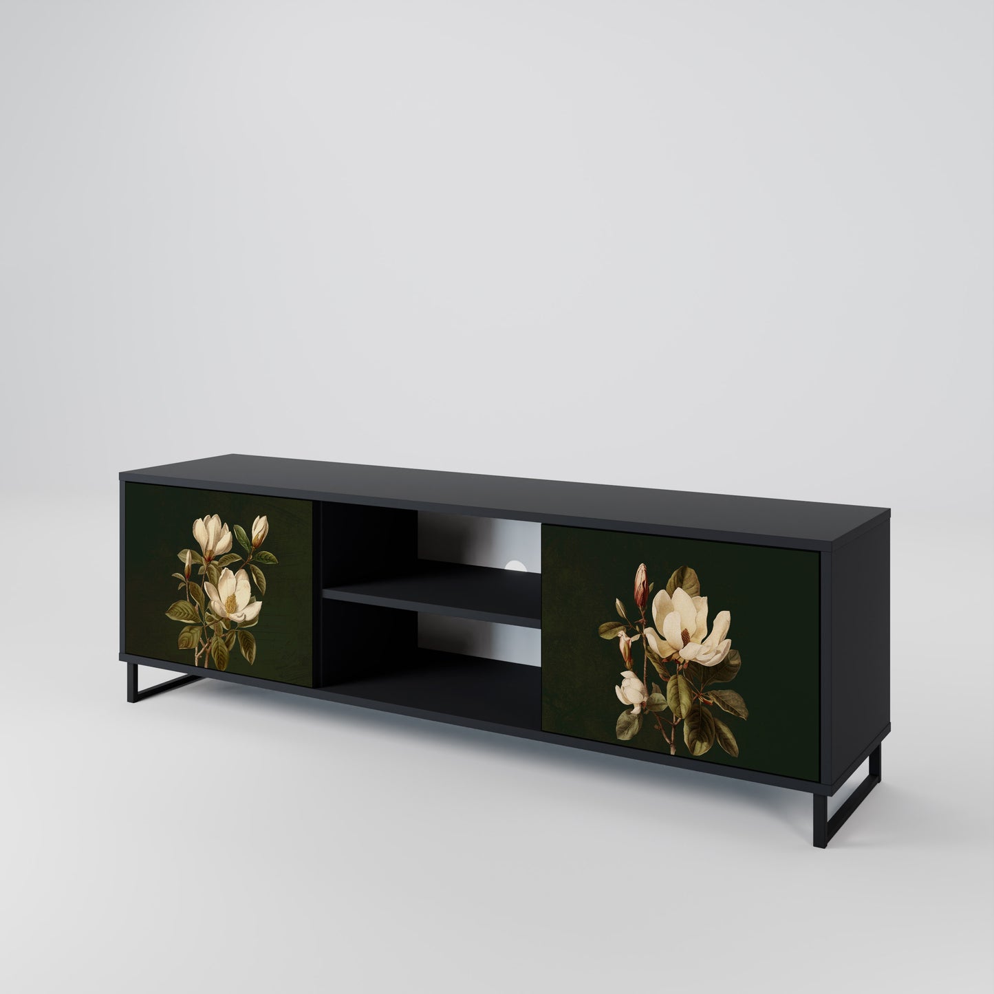 FLORAL NOIR 2-türiges TV-Lowboard