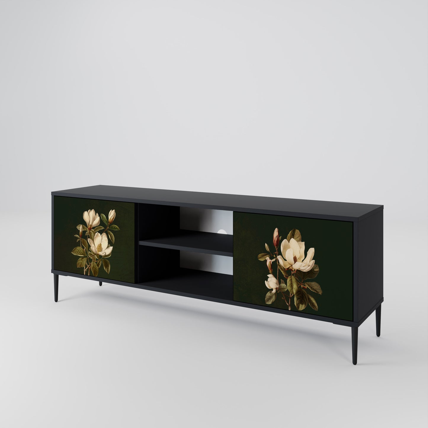 FLORAL NOIR 2-türiges TV-Lowboard