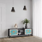 BE THE CHANGE 2-Door TV Stand in Black Finish