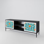 BE THE CHANGE 2-Door TV Stand in Black Finish
