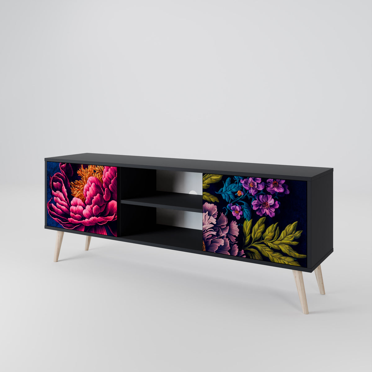 BLOOMING ELEGANCE 2-türiges TV-Lowboard