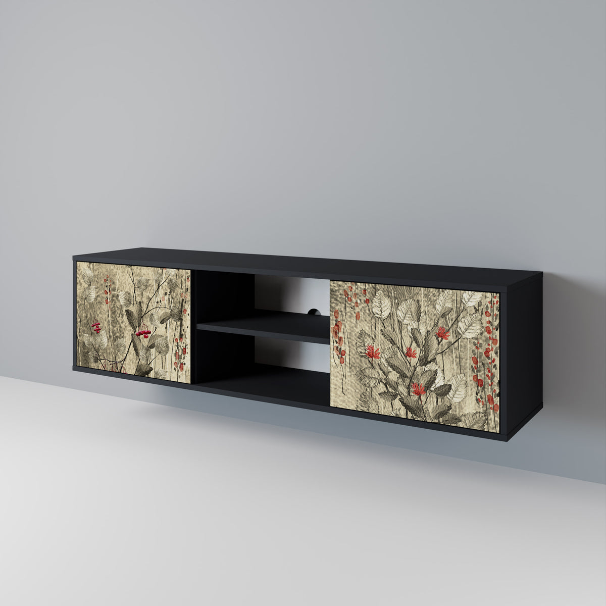 HERBAL GRACE 2-Door TV Cabinet