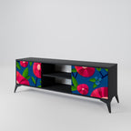 SPRING THOUGHTS 2-Door TV Stand in Black Finish