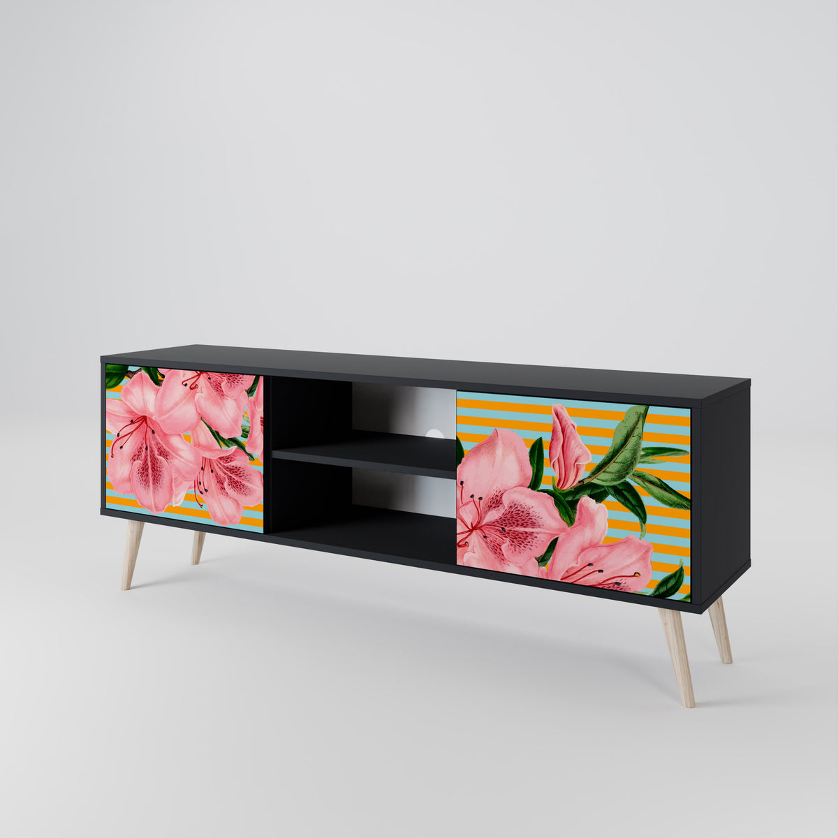 FRAGILE BEAUTY 2-türiges TV-Lowboard