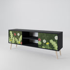DANDELION AMUSE 2-Door TV Stand in Black Finish