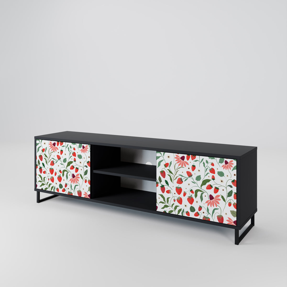 FLOWERS AND STRAWBERRIES 2-türiges TV-Lowboard