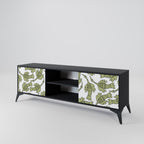 SEEDLING SONGBIRD 2-Door TV Stand in Black Finish