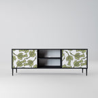 SEEDLING SONGBIRD 2-Door TV Stand in Black Finish