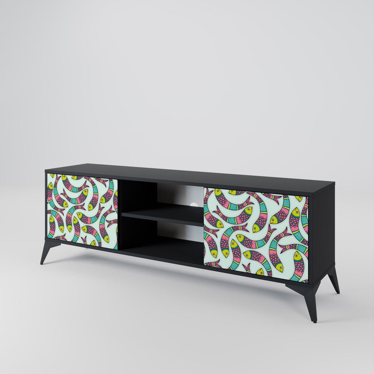 INDIAN FISH 2-Door TV Cabinet