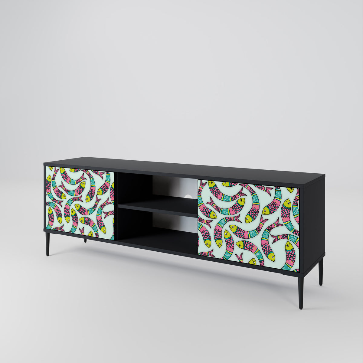 INDIAN FISH 2-Door TV Cabinet