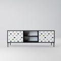 CATS COMPILATION 2-Door TV Stand in Black Finish